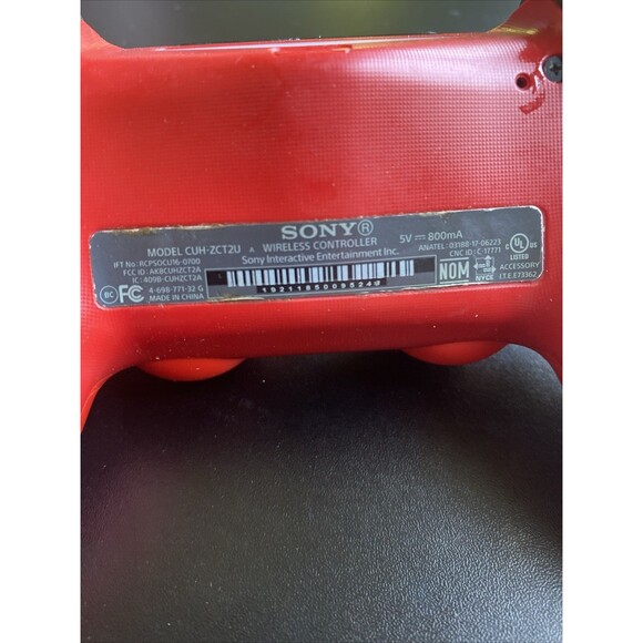 Sony PS4 PlayStation 4 Magma Red OEM Wireless Controller CUH-ZCT2U Tested WORKS - Picture 7 of 7